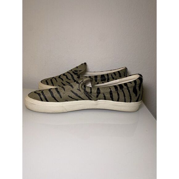 Madewell Sidewalk Slip-On Sneakers Women's 11 (Men's 9.5) Zebra Calf Hair Shoes - Picture 7 of 15